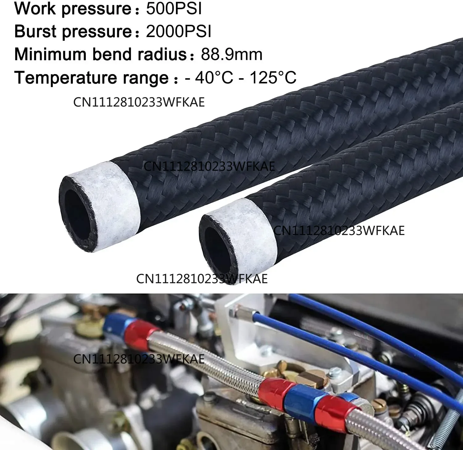 1M 3M 5M Fuel Hose Oil Gas Lin - Braided Line review and price