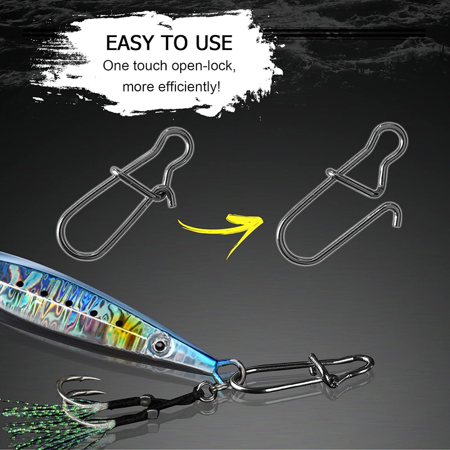 50Pcs Crankbait Snaps Stainles - Fishing Line Cutter review and price
